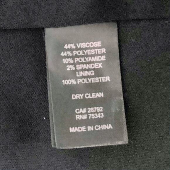 Rachel Zoe Herringbone Longline Academia Blazer Jacket w Pockets in B/W/G Large - Picture 8 of 8